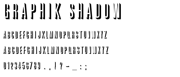 Graphik Shadow font